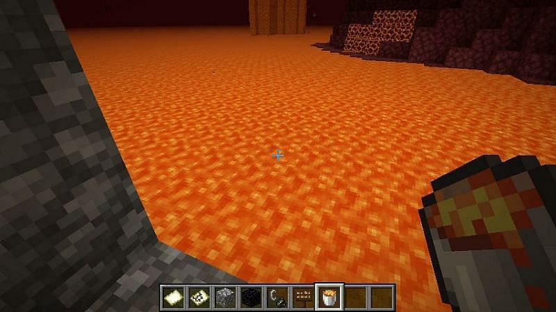 Lava buckets are the best fuel source in the game (Image via Minecraft)