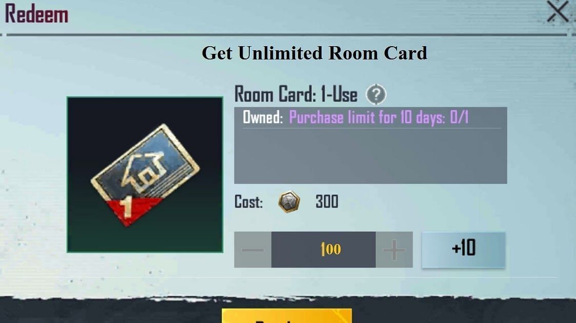 Room Cards can be obtained quite easily in BGMI (Image via Krafton)