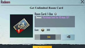 How to get free Room Cards in BGMI easily
