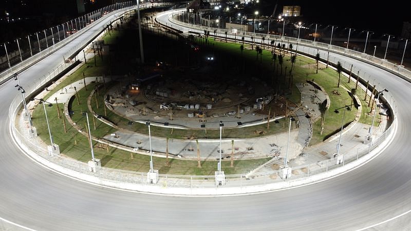 The Jeddah Cornich circuit nearing completion to host its first Saudi Arabian Grand Prix (Photo by F1 Media Images)