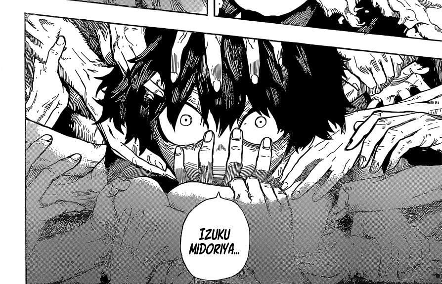 Shigaraki calling out to Deku (image credit: Shonen Jump)