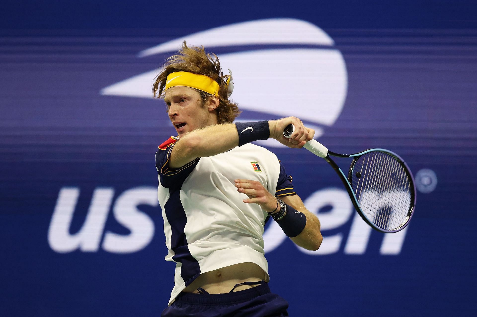 Andrey Rublev at the 2021 US Open.