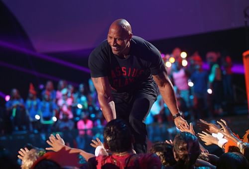 Dwayne "The Rock" Johnson at the Nickelodeon Kids' Choice Sports Awards 2014 - Show