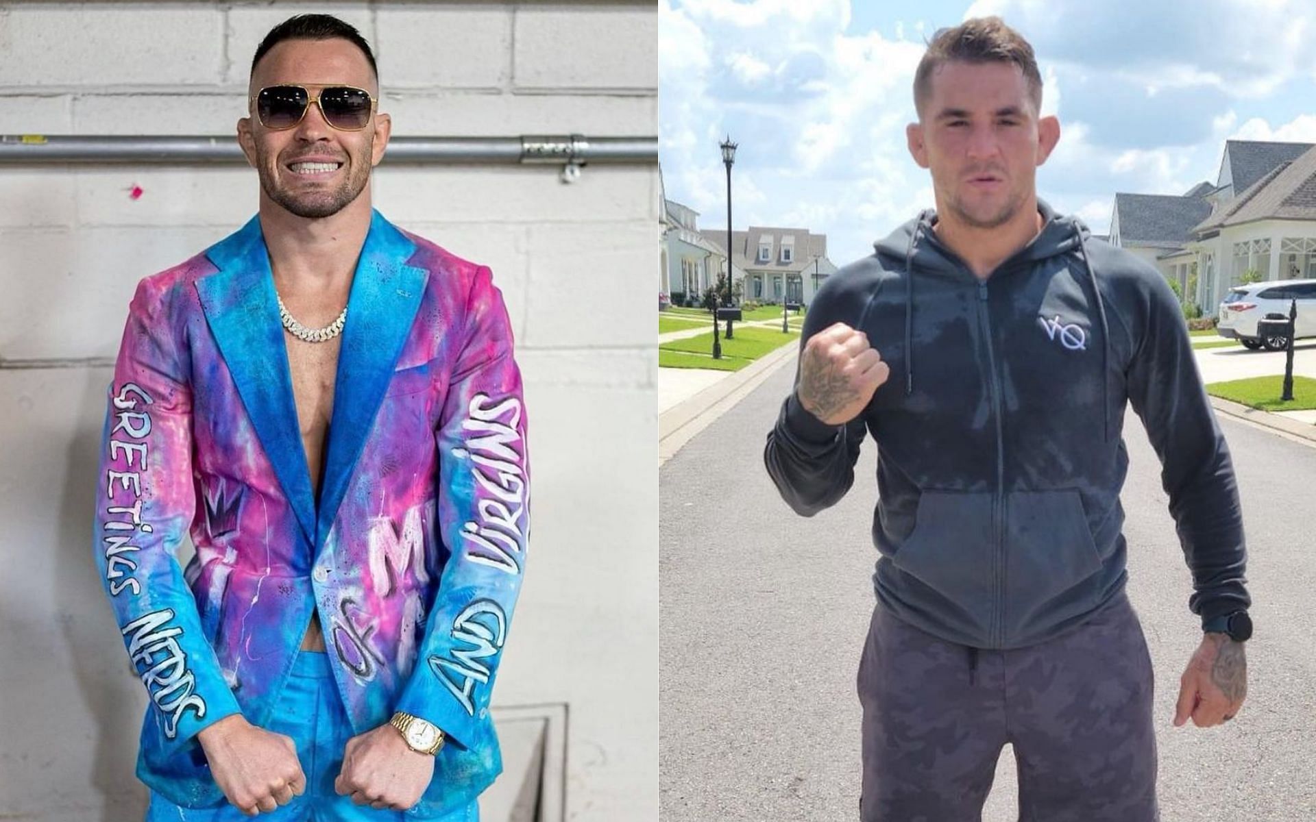Colby Covington (left) and Dustin Poirier (right) [Image credits: @colbycovmma and @dustinpoirier on Instagram]
