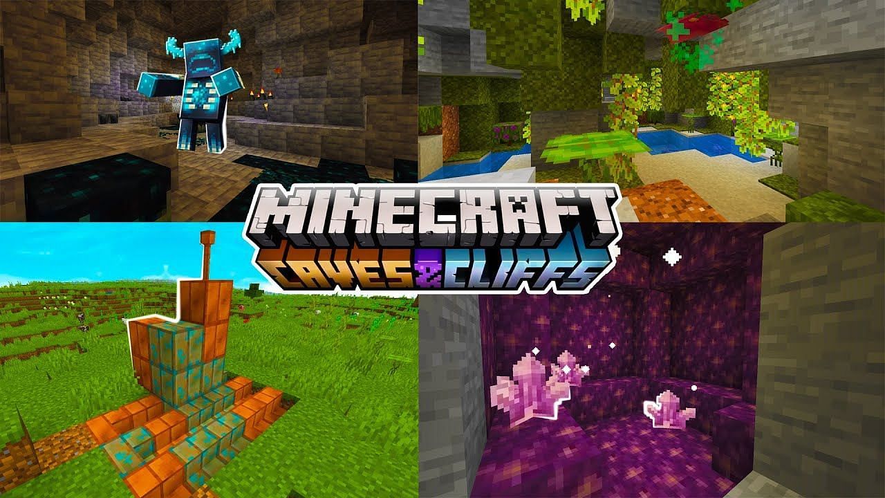 The Minecraft Caves and Cliffs add-on (Image via Minecraft)