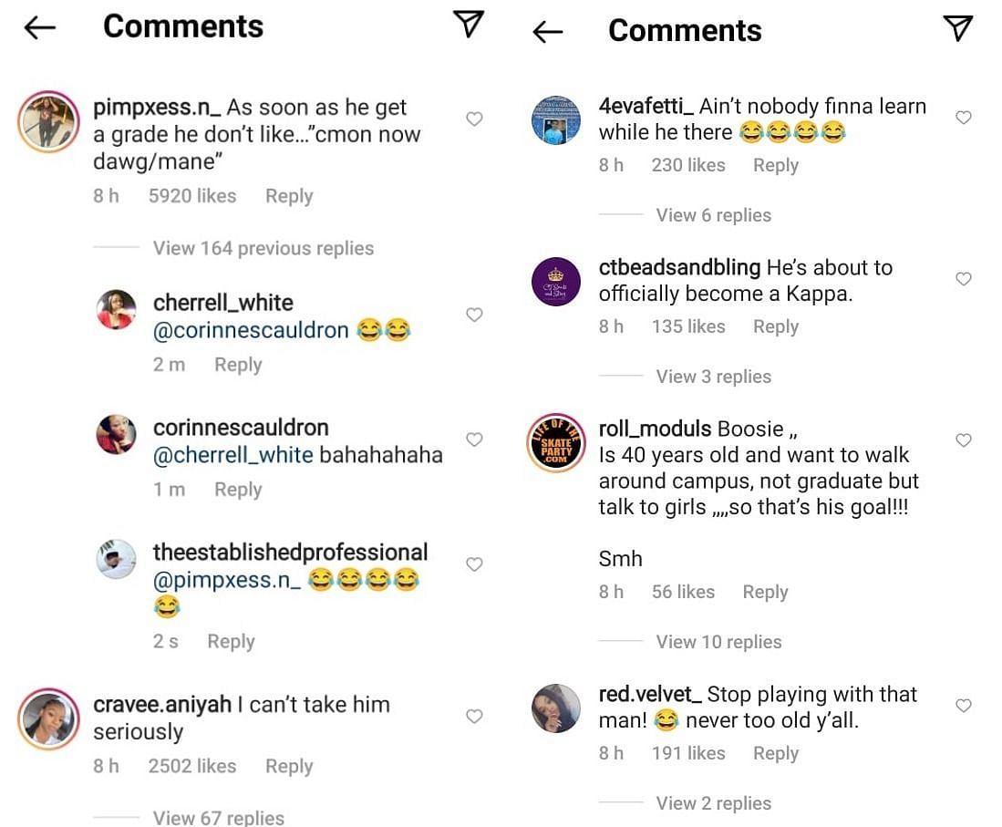 Instagram comments about Boosie&#039;s announcement (1) (Image via theshaderoom/ Instagram)