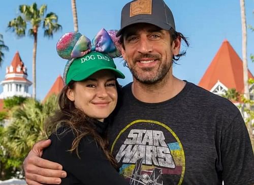 Shailene Woodley and Aaron Rodgers | Image: Matt Stroshane