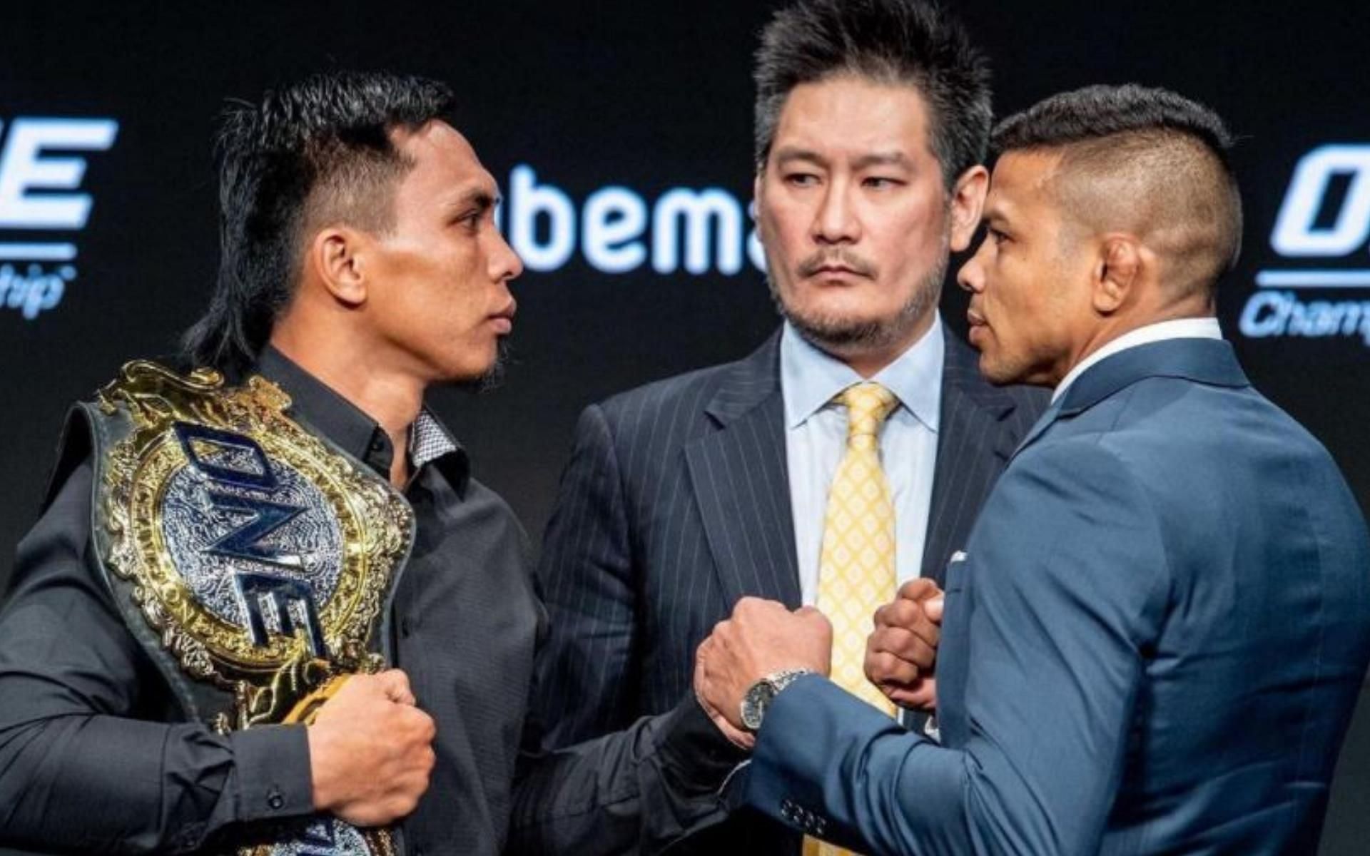 Kevin Belingon (left) and Bibiano Fernandes (right) had one of the most storied rivalries in ONE Championship history. (Credits: @bibianofernandes via Instagram)