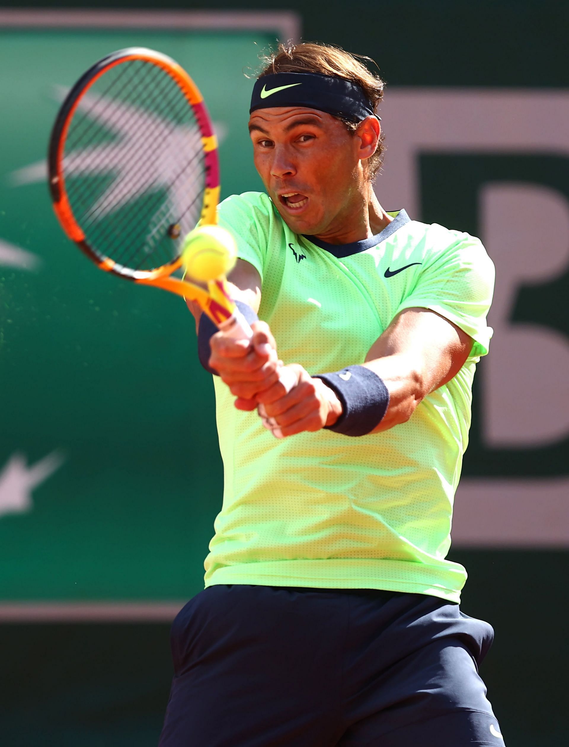 Rafael Nadal at the 2021 Roland Garros