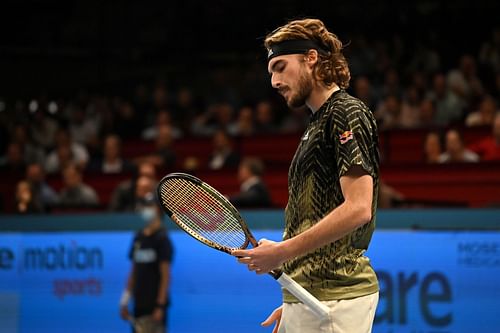 Stefanos Tsitsipas at the 2021 Erste Bank Open.