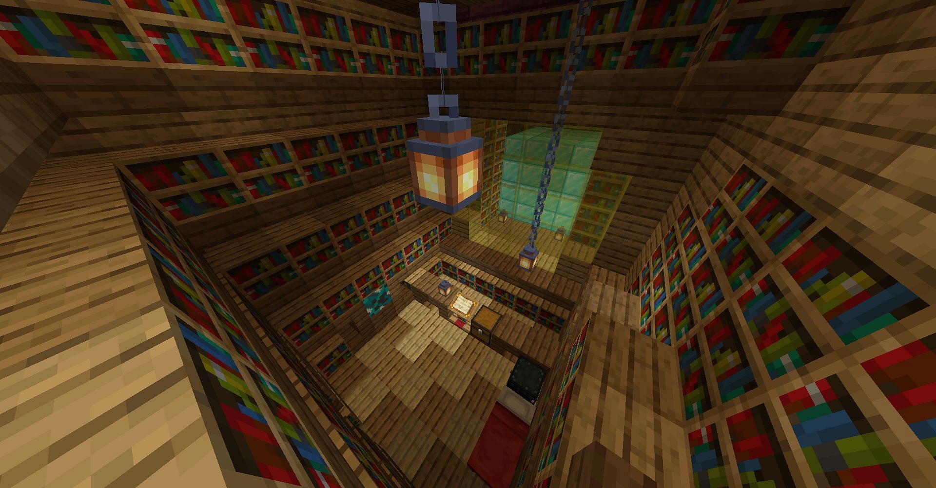 Library in Minecraft (Image via Mapcraft)