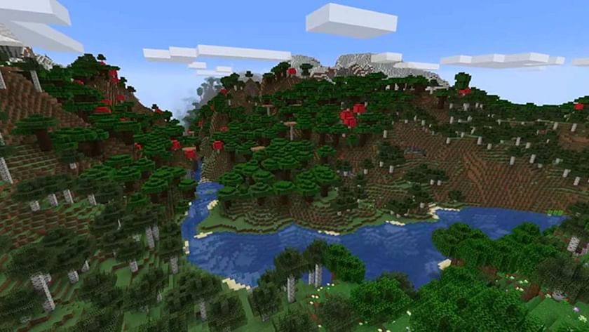 I made these photos of my Minecraft world with the new 1.18 update