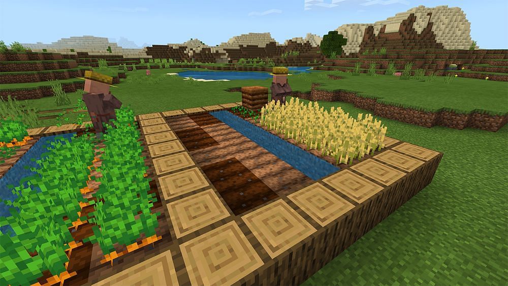 Tick speed improves the growth rate for crops (Image via Minecraft)