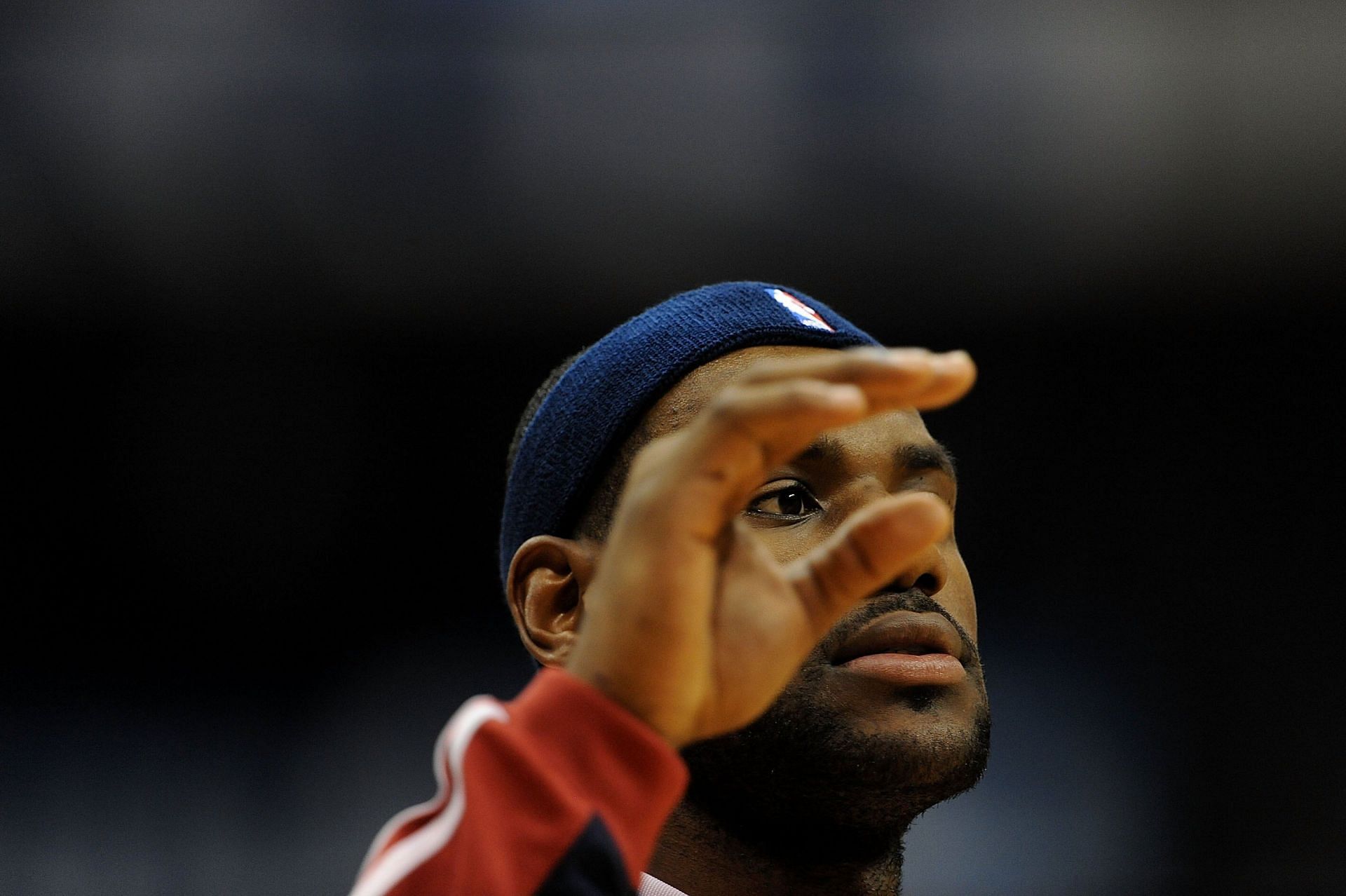 Forward LeBron James of the Cleveland Cavaliers warms up for a game against the Dallas Mavericks on November 3, 2008, at American Airlines Center in Dallas.