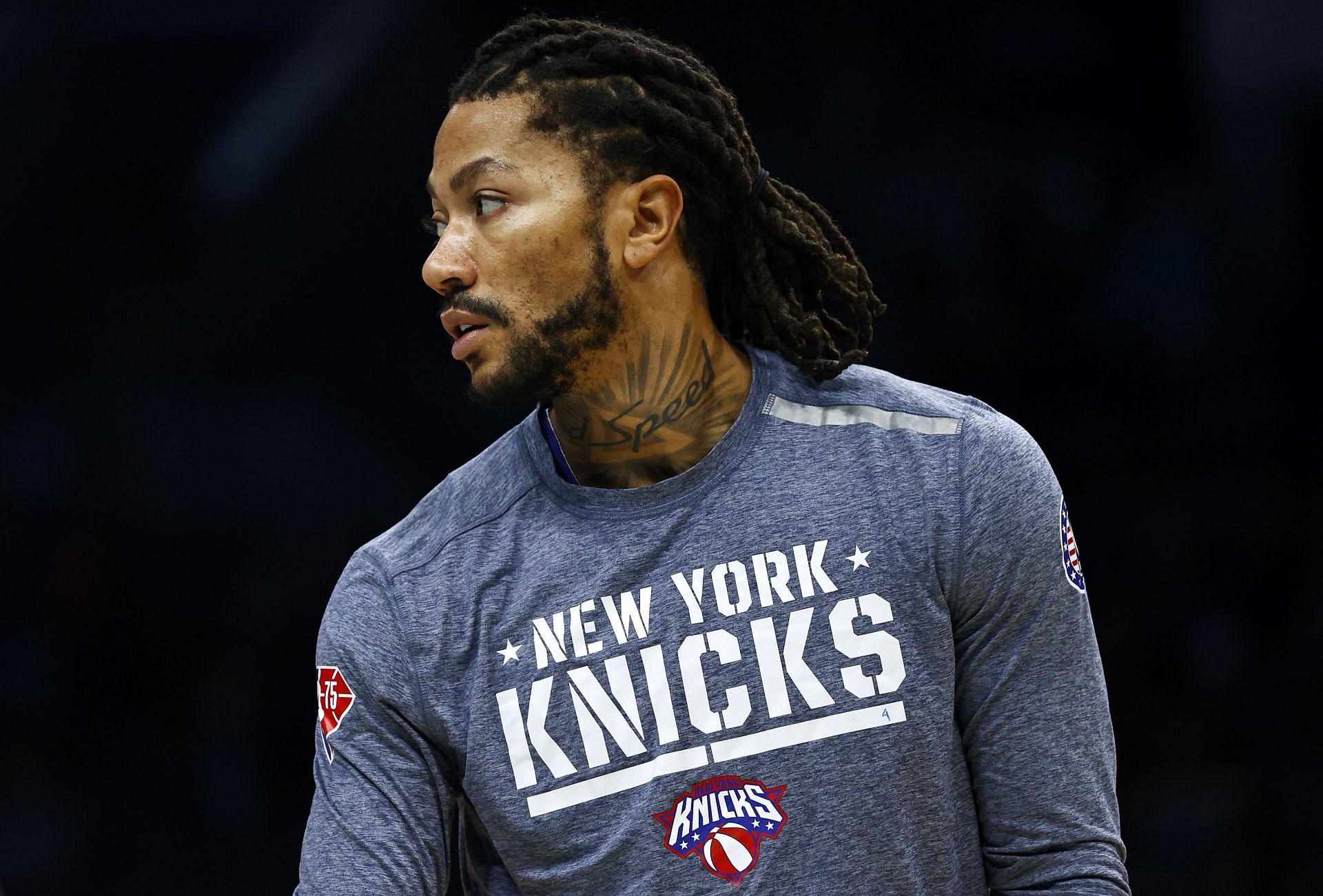 New York Knicks guard Derrick Rose is listed as questionable for tonight's game.