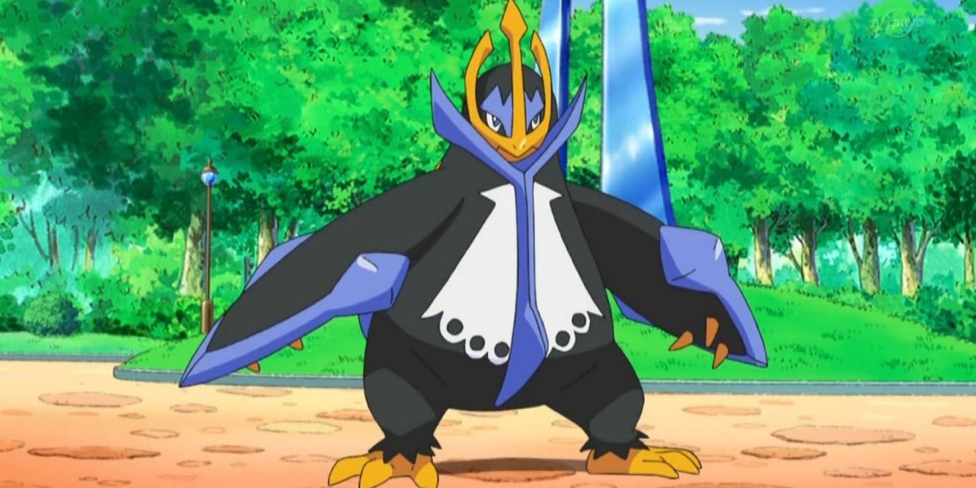 Empoleon is the final evolution of Piplup, the Sinnoh region&#039;s Water-type starter (Image via The Pokemon Company)