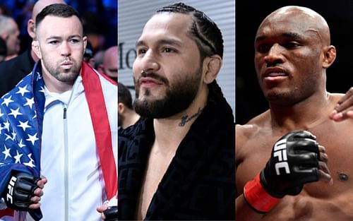 Colby Covington (left); Jorge Masvidal (center); Kamaru Usman (right)