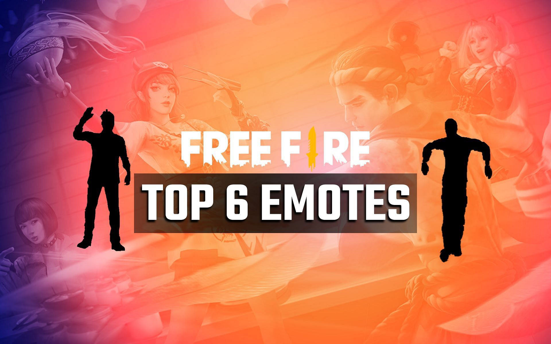 The most popular emotes to get from Free Fire&#039;s in-game store right now (Image via Sportskeeda)