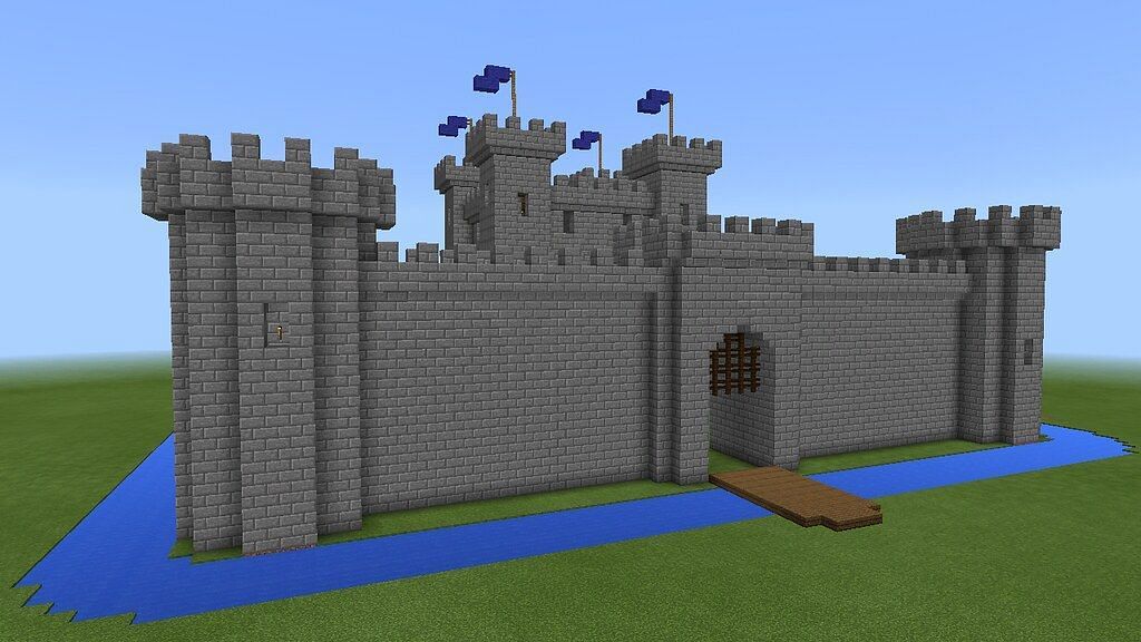 Minecraft castles can come in all shapes, sizes, and designs (Image via Minecraft, Mojang)