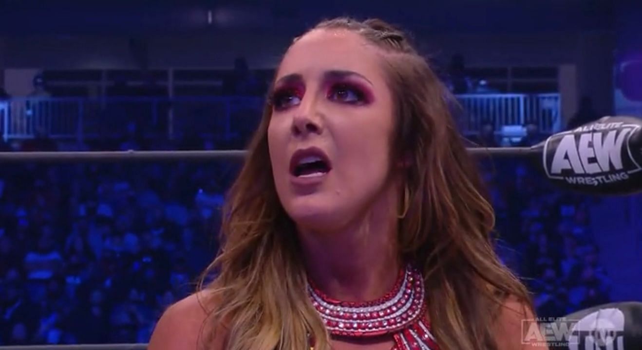 AEW Women&#039;s Champion Britt Baker got pinned by Riho on Rampage.