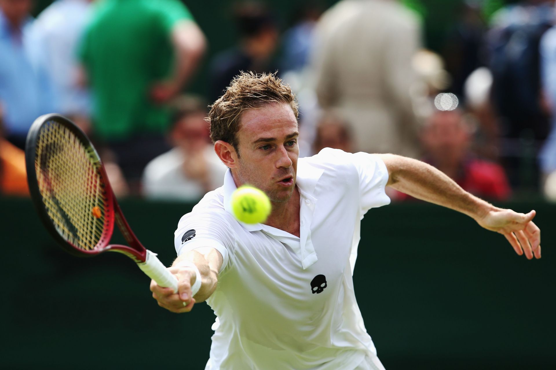 Captain of the Italian Davis Cup Team, Filipo Volandri at 2014 Wimbledon