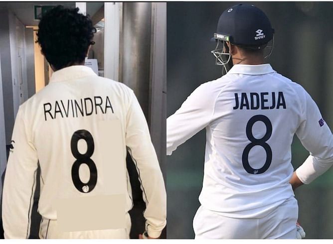'RAVINDRA और JADEJA' दोनों खिलाड़ियों ने पहनी 8 नंबर की जर्सी