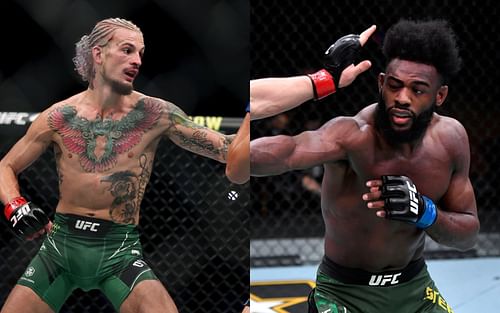 UFC bantamweight contender Sean O'Malley (left) and champion Aljamain Sterling (right)