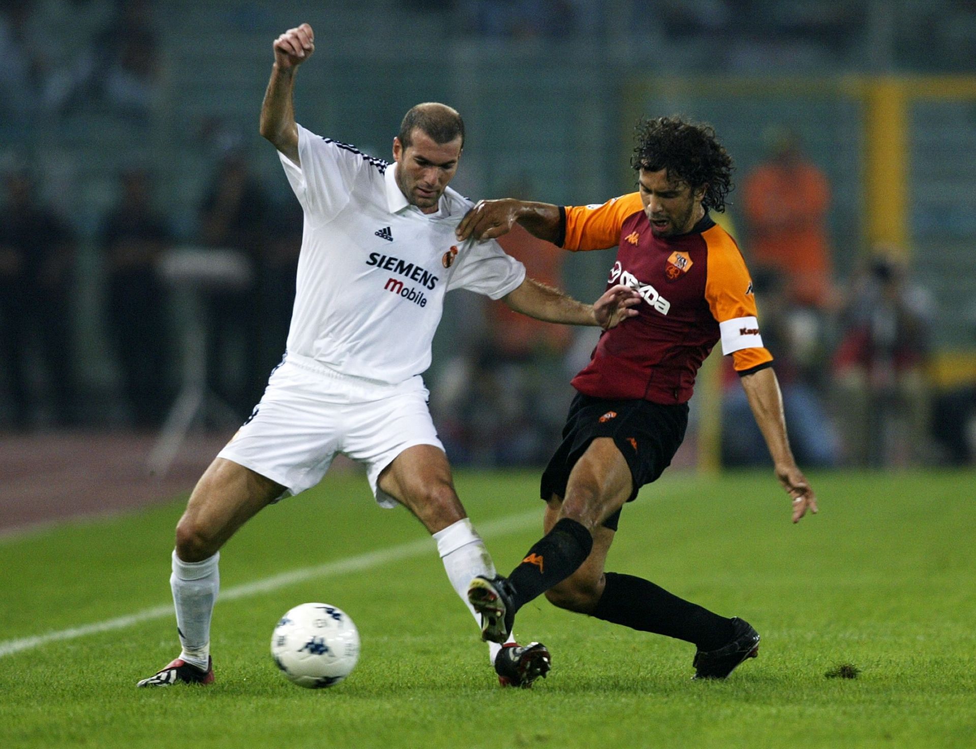 Zinedine Zidane and Damiano Tommasi