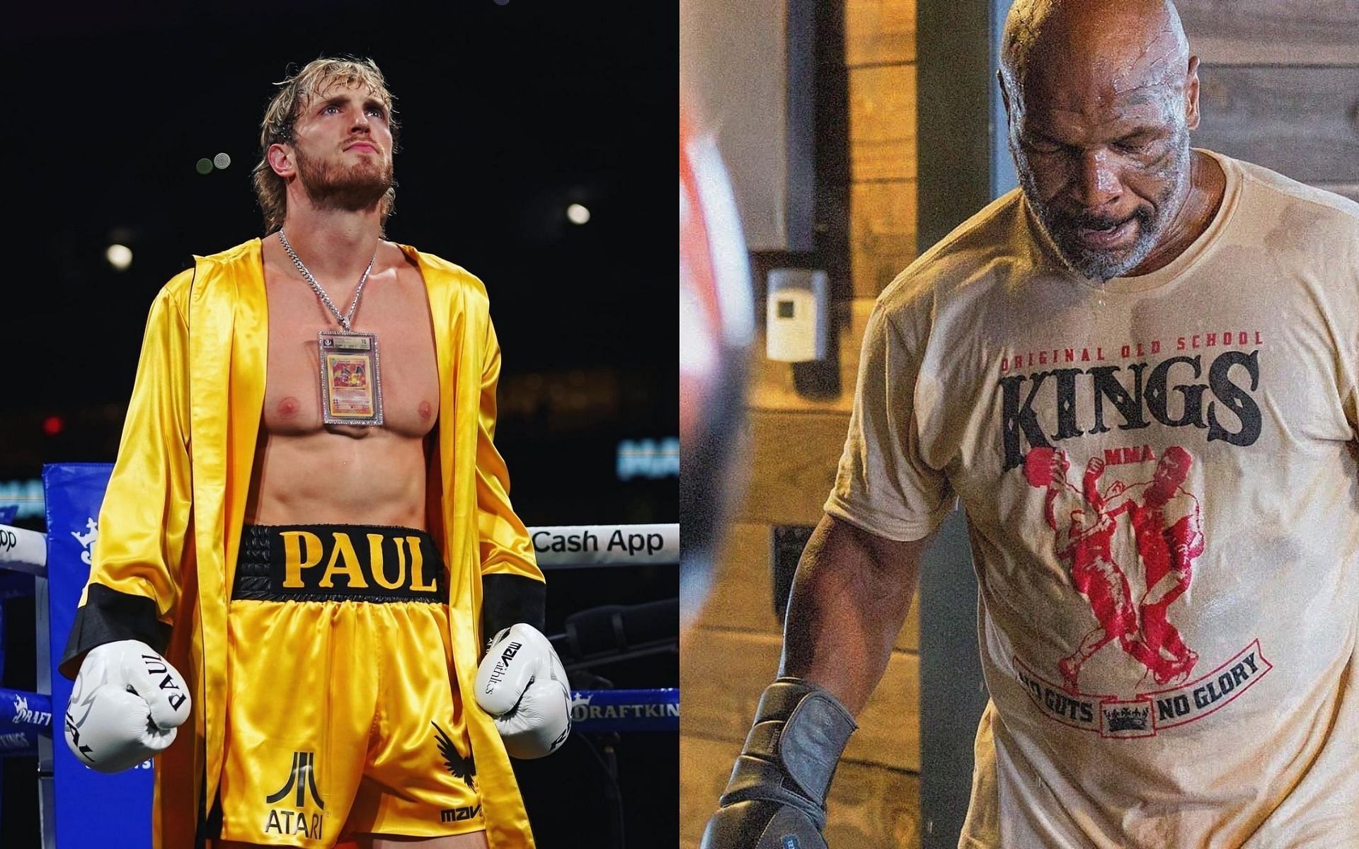 Logan Paul (left) and Mike Tyson (right) [Image Courtesy: @loganpaul and @miketyson on Instagram]