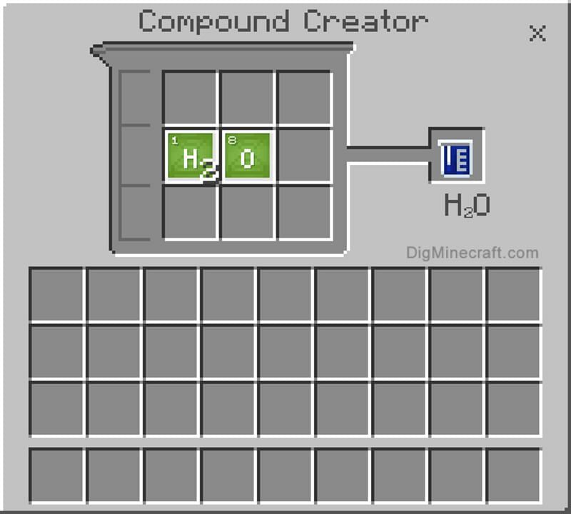 The compound creator block is capable of combining elements necessary to make crafting compounds (Image via Mojang/DigMineCraft)