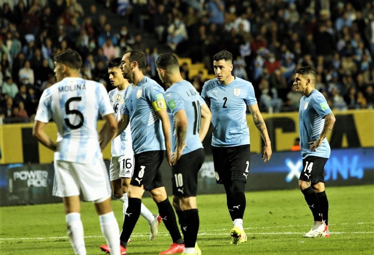 Uruguay were beaten 1-0 by Argentina in the World Cup qualifiers