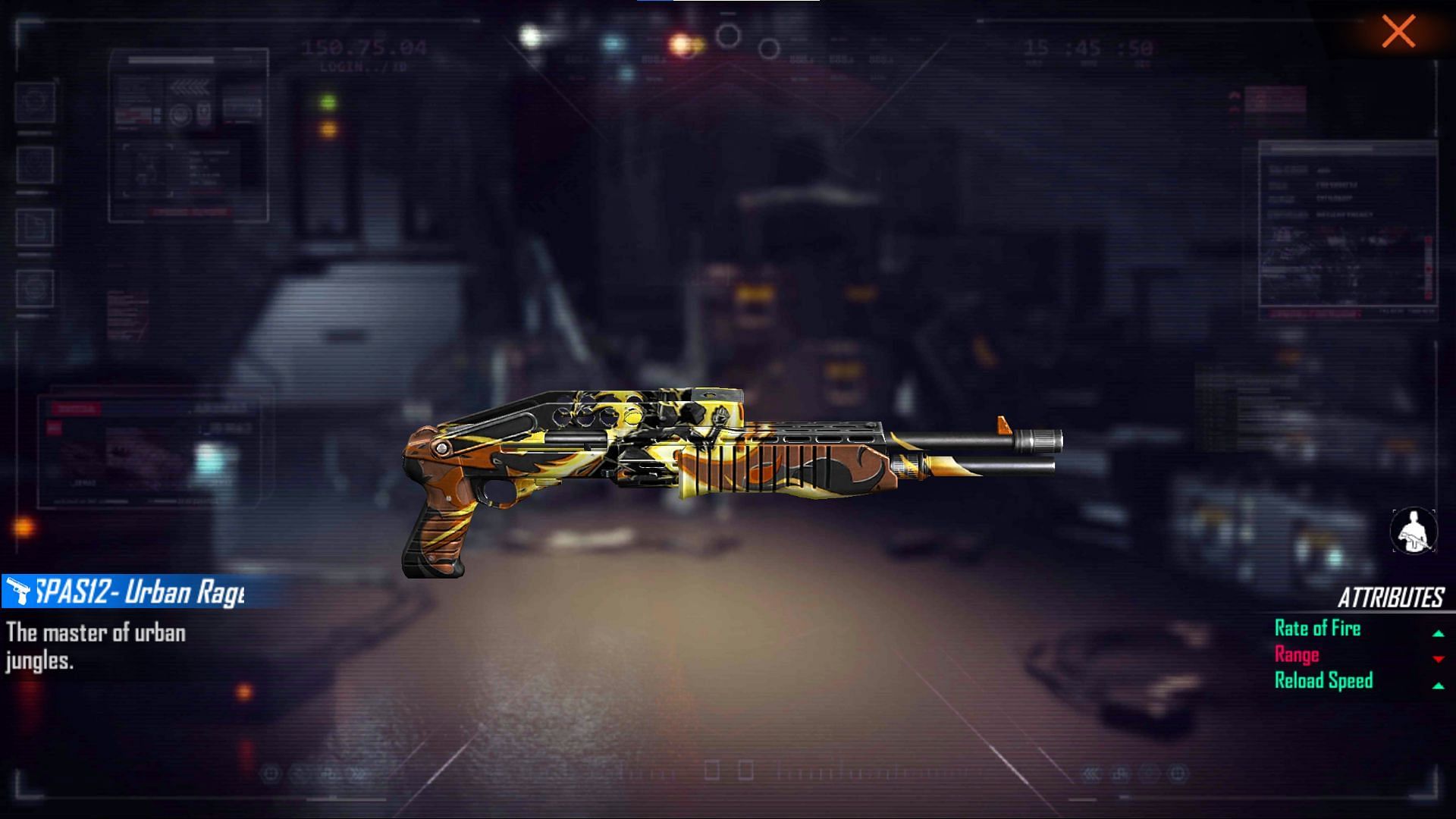 The SPAS12 - Urban Rager is also available in Weapon Royale (Image via Free Fire)