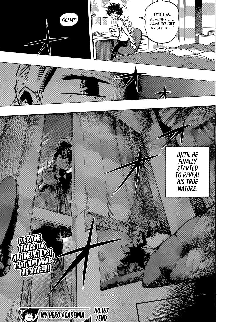 Aoyama&#039;s initial traitor fake out, as seen in My Hero Academia Chapter 167. (Image via Shueisha Shonen Jump)