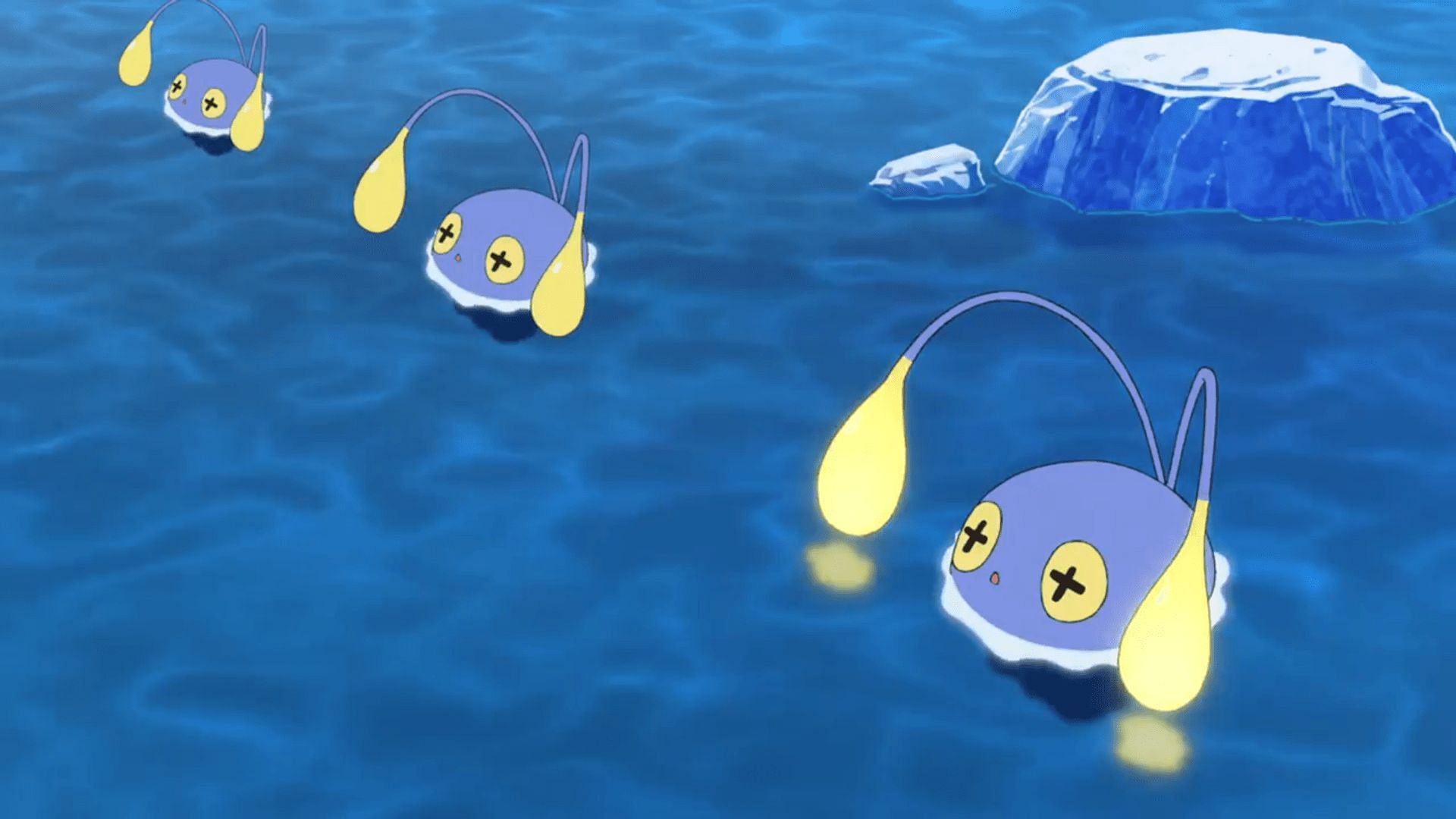Chinchou as it appears in the anime (Image via The Pokemon Company)