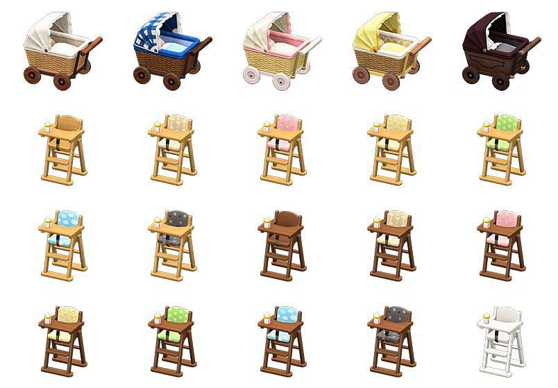 Some of the 9,000 new items discovered (Image via Animal Crossing world)