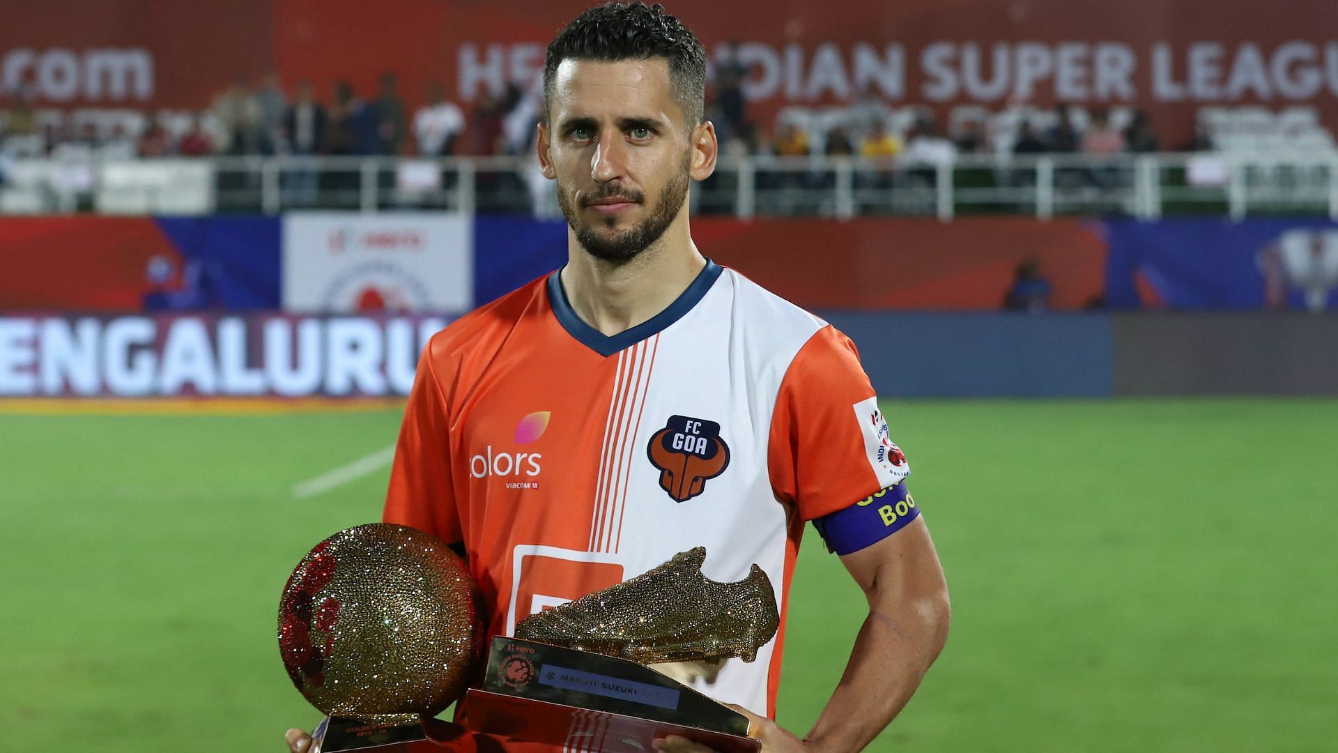 Ferran Corominas is the only player in the league to win the Golden Boot twice (Image: ISL)