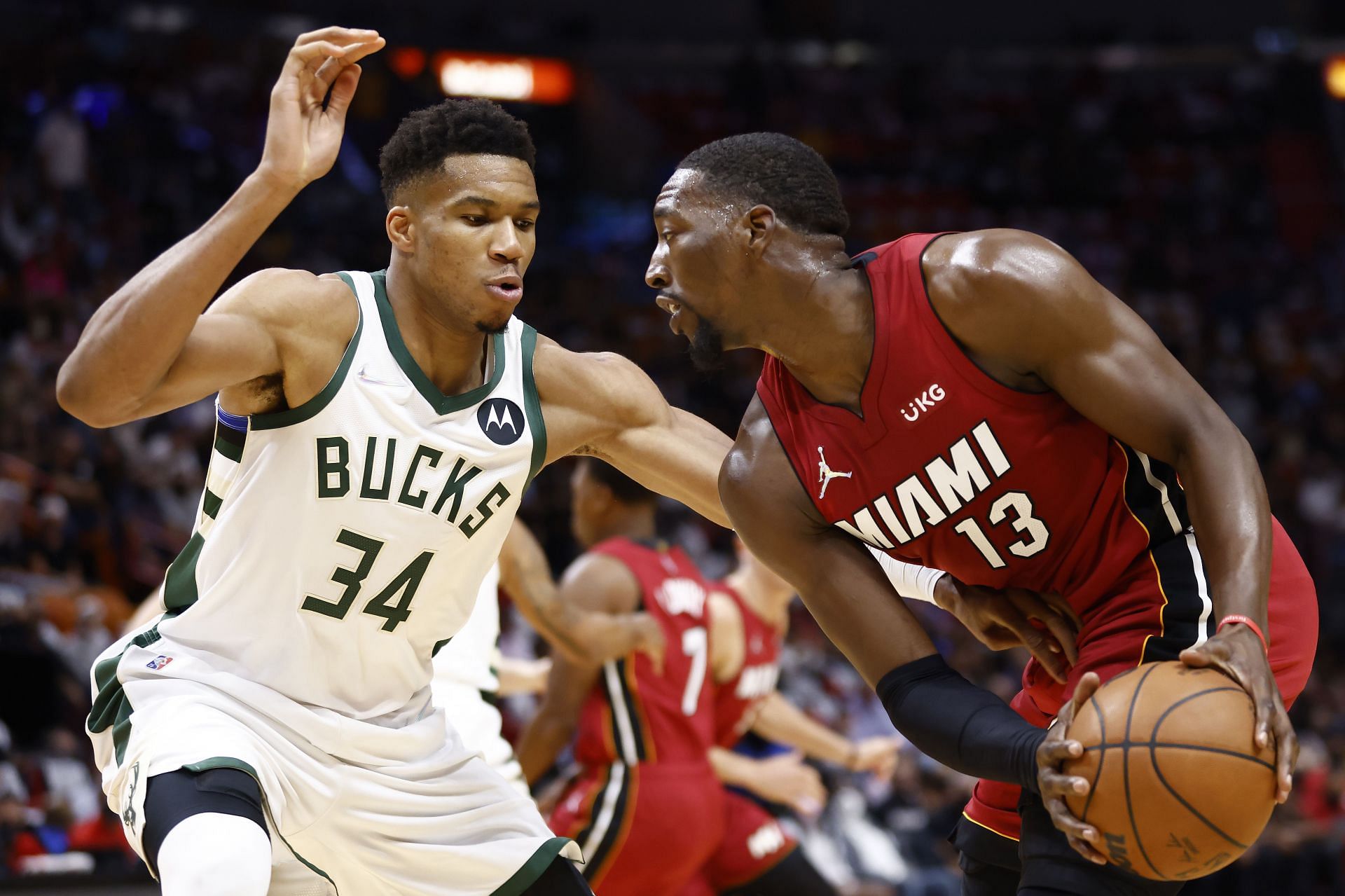 Milwaukee Bucks All-Star Giannis Antetokounmpo #34 on defense