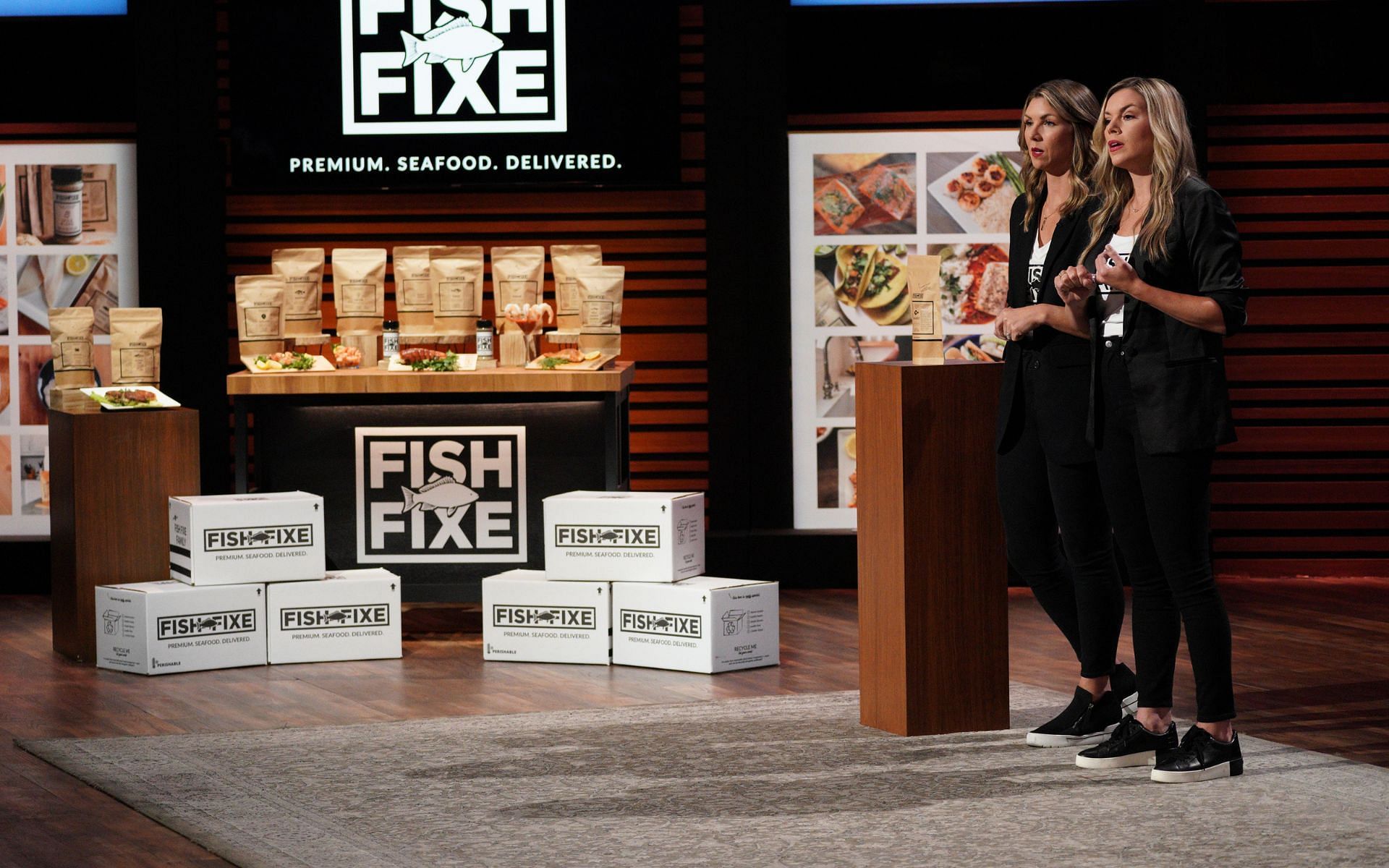 Fish Fixe founders on Shark Tank (Image via Christopher Willard/ABC)