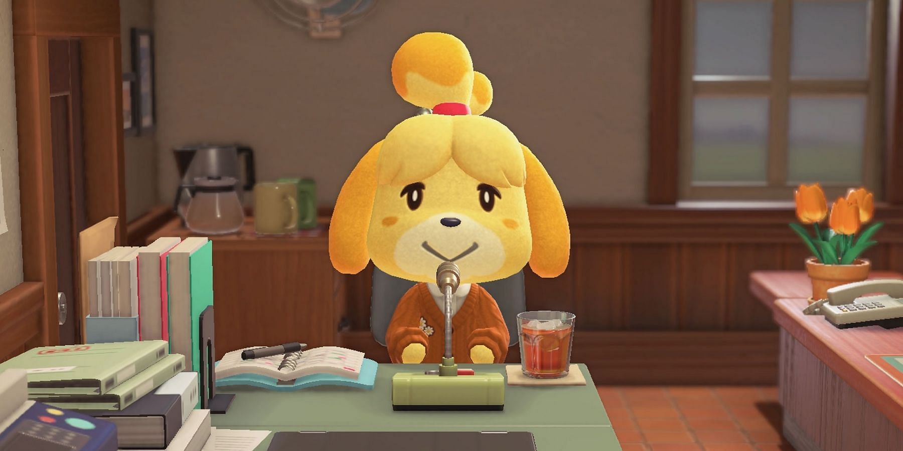 Isabelle will enact the ordinances if players pay her for them. (Image via Nintendo)