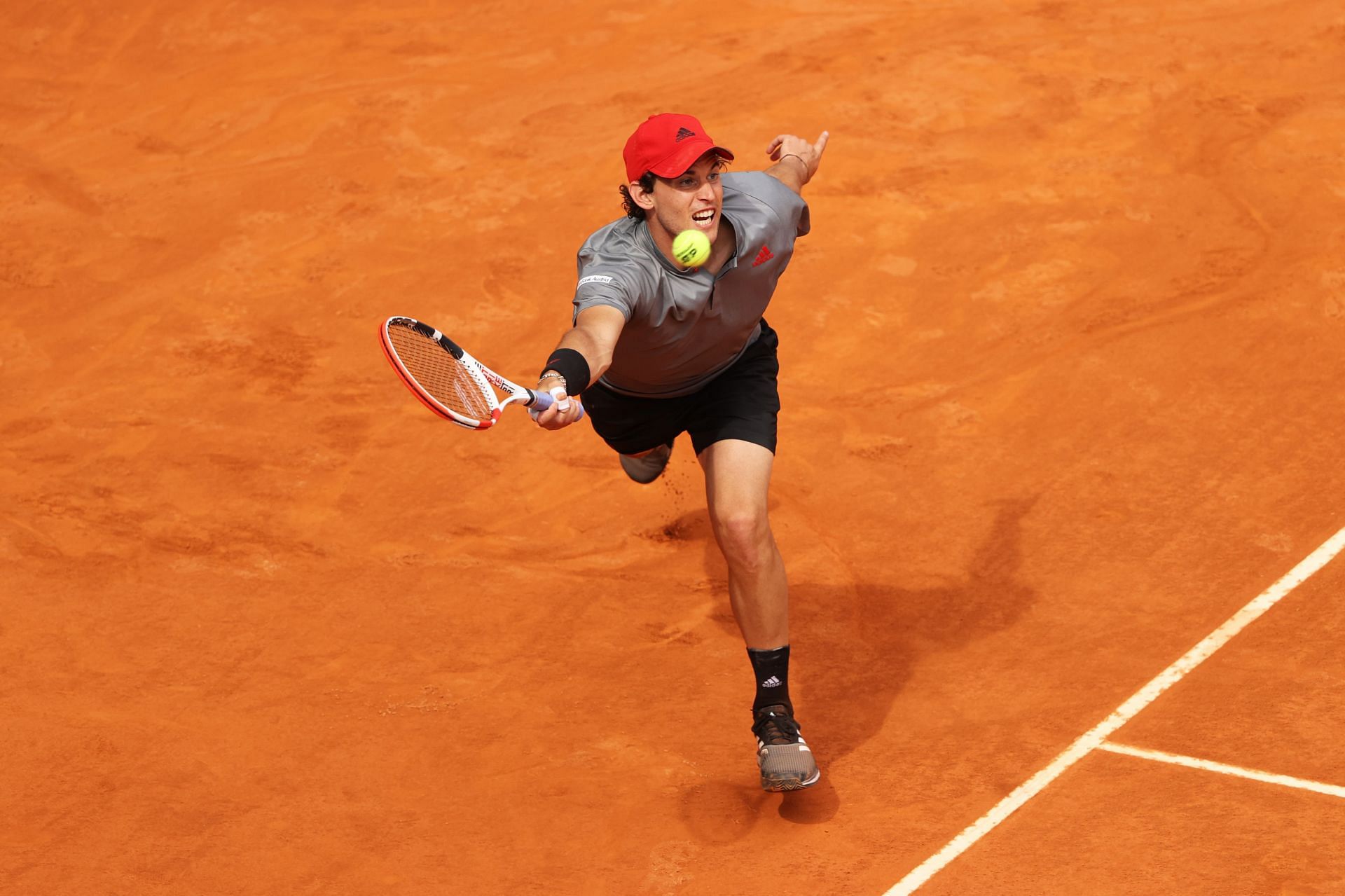 Dominic Thiem pictured at the 2021 Mutua Madrid Open