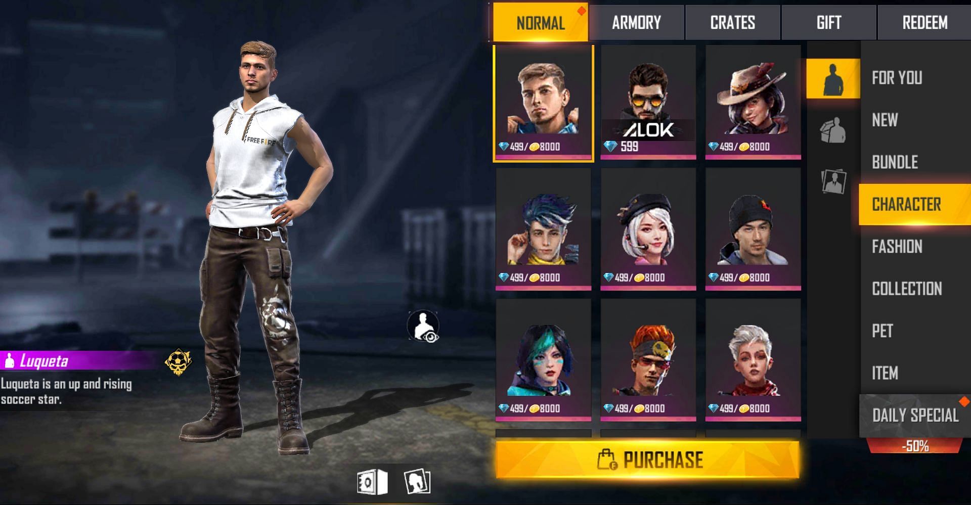 5 best Free Fire characters to acquire using gold in November 2021