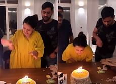 Watch: MS Dhoni celebrates his wife Sakshi Dhoni's birthday