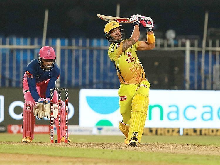 Faf du Plessis scored 633 runs for CSK in IPL 2021. Pic: IPLT20.COM