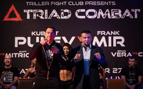 Kubrat Pulev (left), Frank Mir (right) [Image courtesy: @trillerfightclub on Instagram]