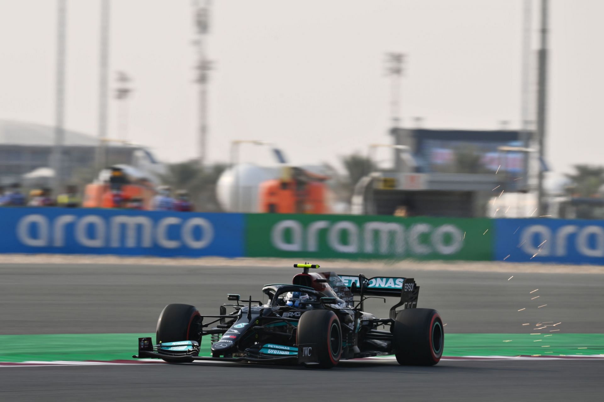 Valtteri Bottas beat Lewis Hamilton in the third practice ahead of Qatar GP qualifying. (Photo by Clive Mason/Getty Images)