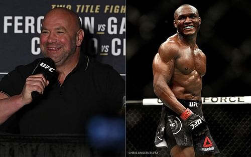 Dana White (left) and Kamaru Usman (right) [Image credits: @usman84kg on Instagram]