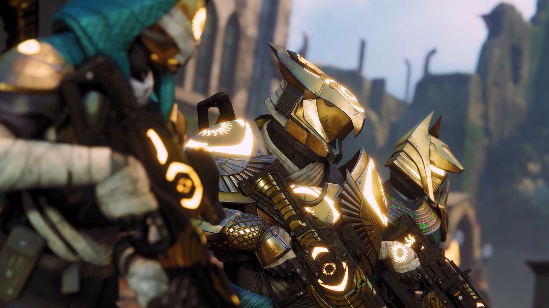 Destiny 2 Trials of Osiris all classes with armor sets (Image via Bungie)