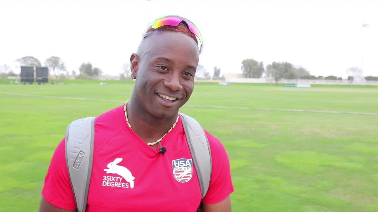 Xavier Marshall during an interview with USA cricket