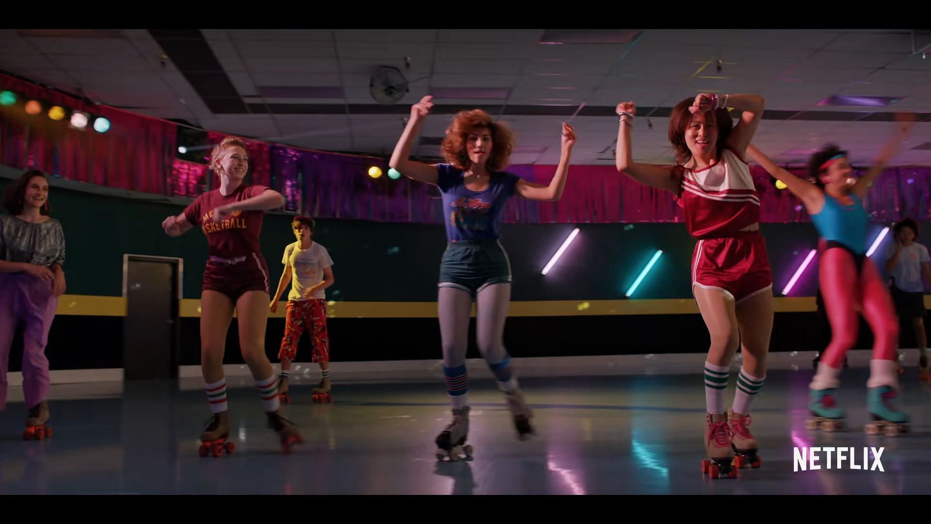 The skating rink in California (Image via Netflix)