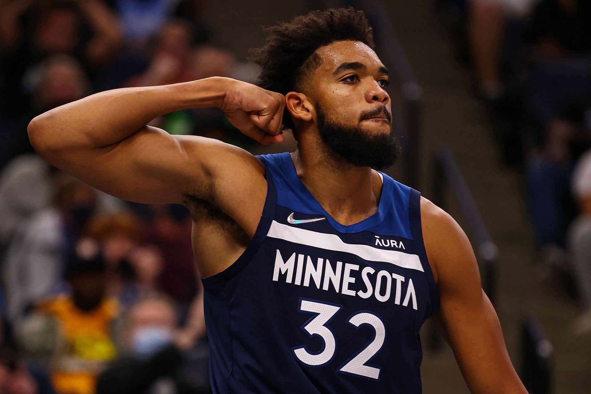 Karl-Anthony Towns of the Minnesota Timberwolves.